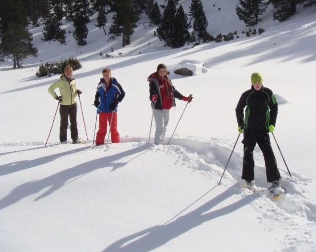 disfrutando de la nieve